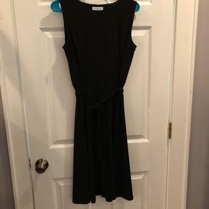 Charter Club Petite fit and flare black dress, M